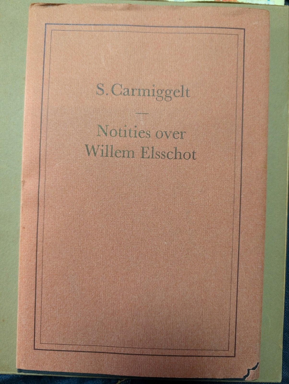 Gesigneerd door Auteur !! Notities over Willem Elsschot - S., Boeken, Gelezen, S. Carmiggelt, Ophalen of Verzenden, Nederland