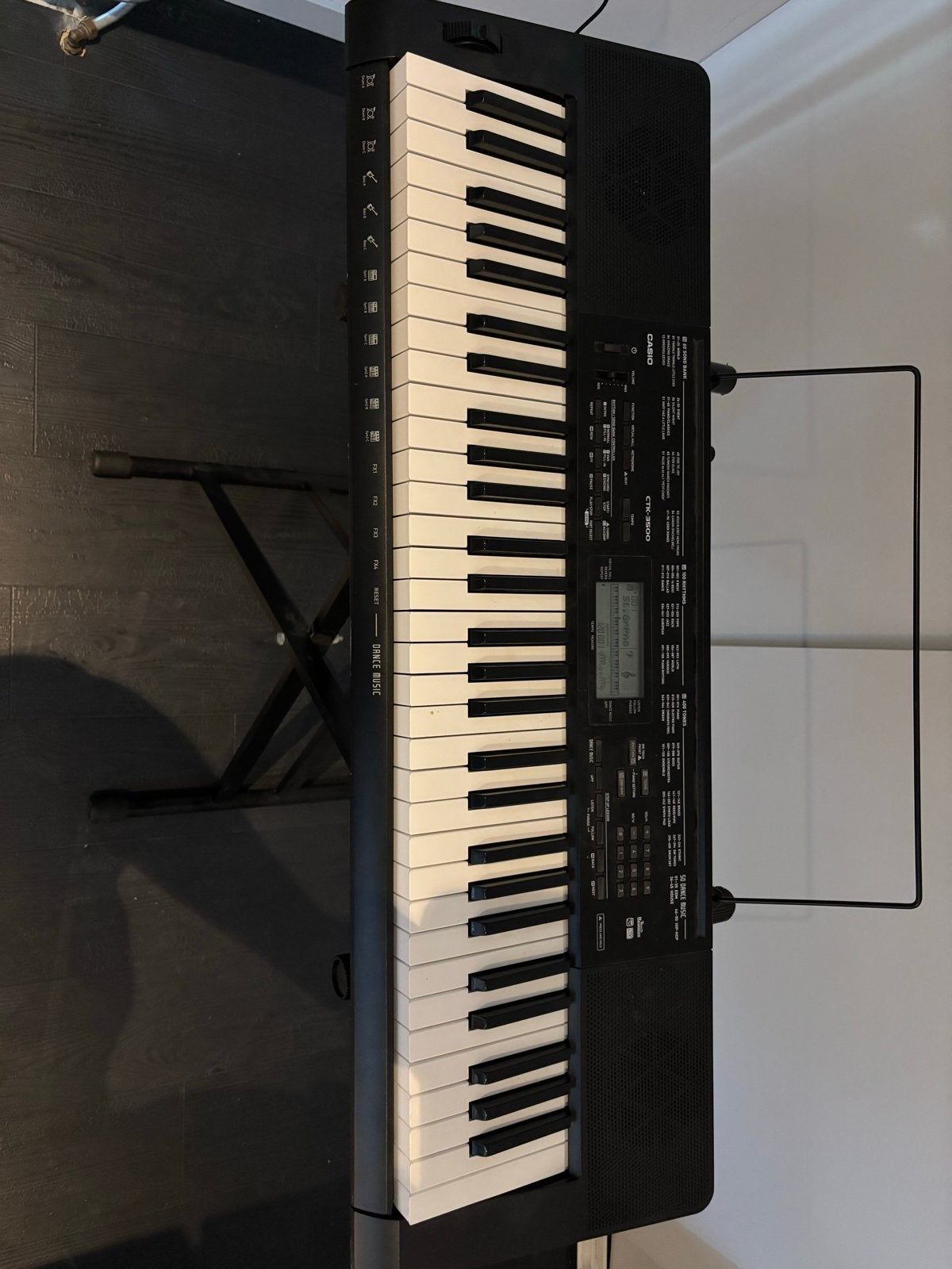 Casio CTK-3500 Keyboard met standaard, Ophalen, Casio, 61 toetsen, Zo goed als nieuw