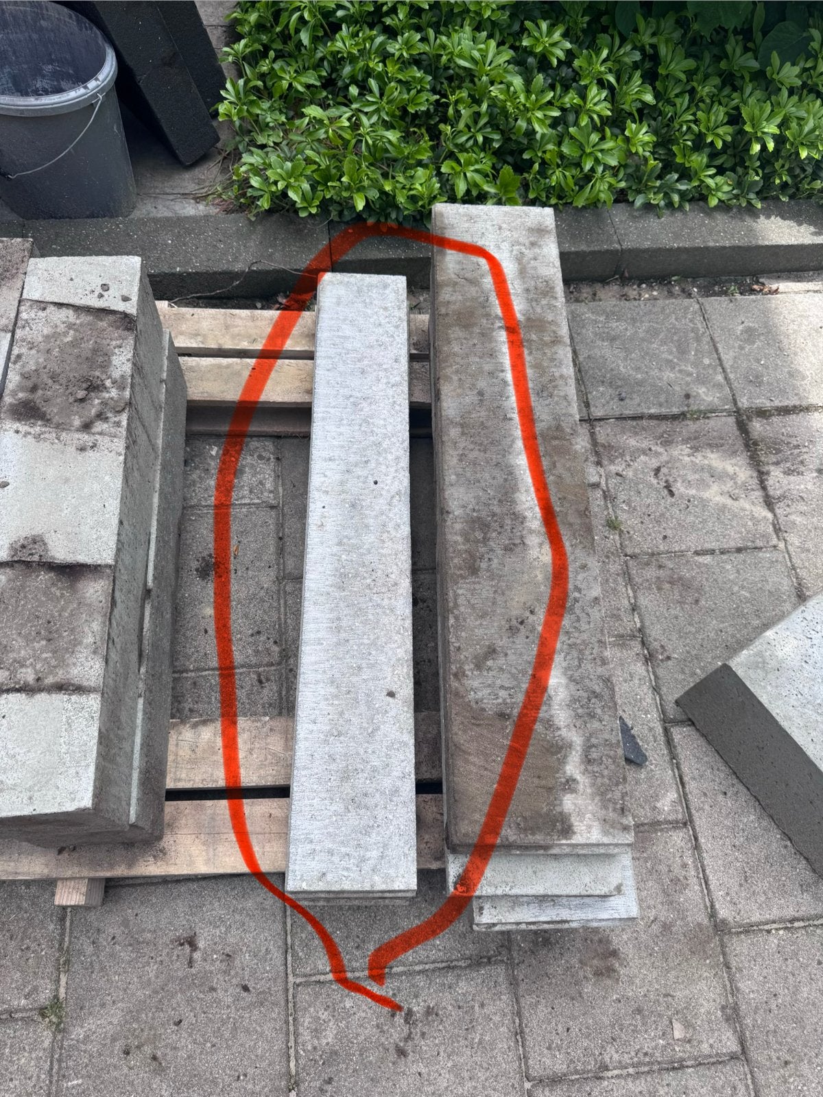 Opsluitband 5x15x100 grijs (2 stuks), Ophalen, Overige typen, Zo goed als nieuw, Minder dan 5 m²