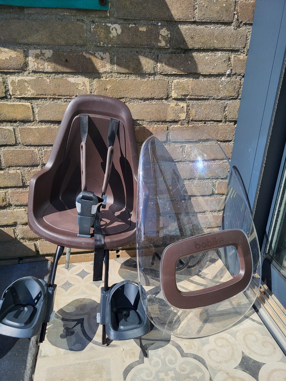 Bobike Go Mini bruin voorzitje baby/dreumes, Ophalen, Voorzitje, Bobike, 0 t/m 13 kg