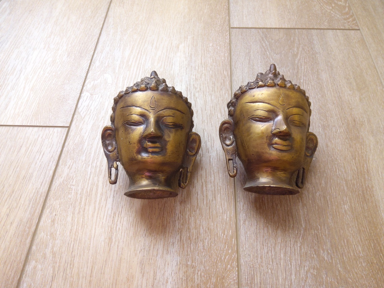 koperen boeddha's 15cm hoog en 10 cm breed., Ophalen of Verzenden