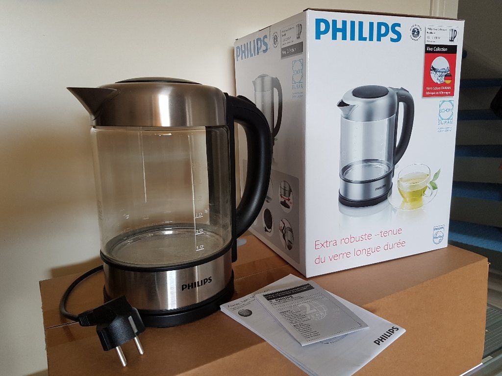 Philips Viva HD9342/01 Waterkoker, 1 tot 2 liter, Ophalen of Verzenden, Gebruikt