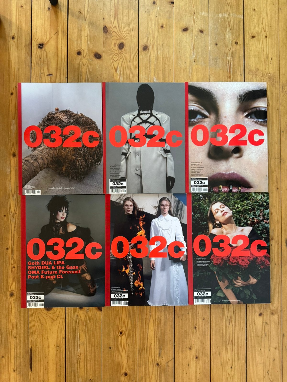 6 x 032c magazines, Ophalen of Verzenden, Zo goed als nieuw, Fotografen
