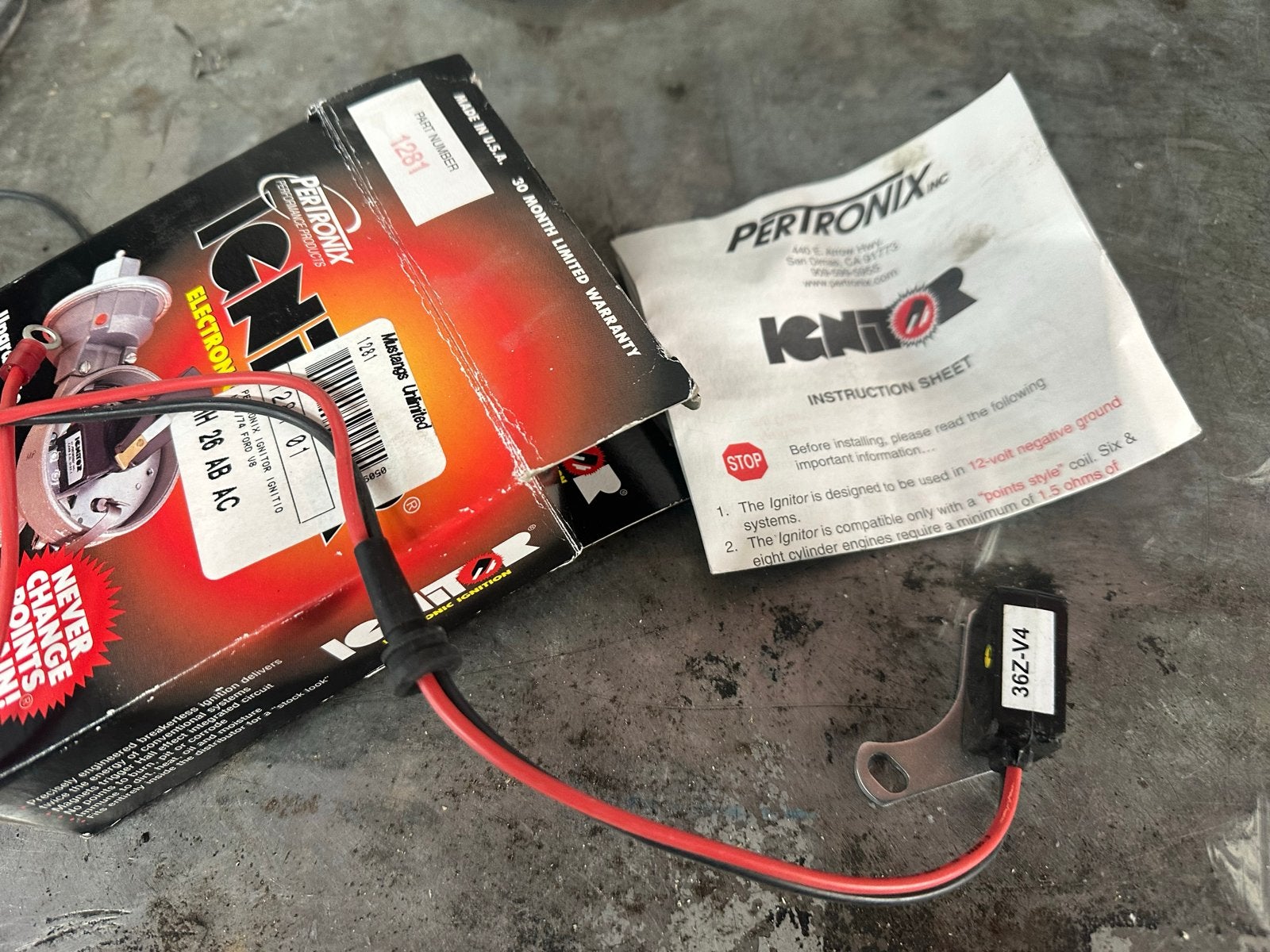 Pertronix Ignitor Elektronische Ontsteking 1e Gen Mustang, Ophalen of Verzenden, Nieuw, Amerikaanse onderdelen
