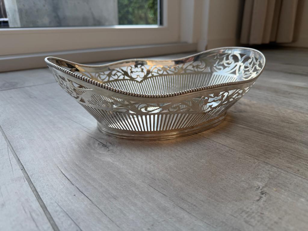 Zilveren Broodmand ajour 1926 Marcelis, Schoonhoven 538 gram, Ophalen of Verzenden, Zilver