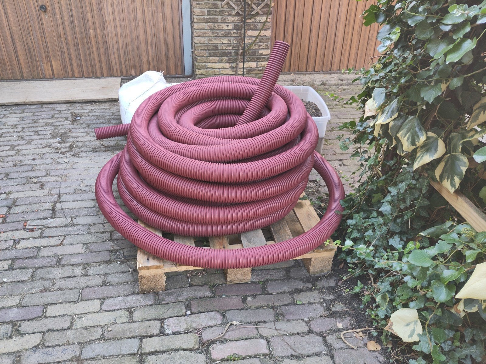 Mantelbuis met trekdraad, 75 mm, Ophalen, Pvc, 6 meter of meer, Overige typen
