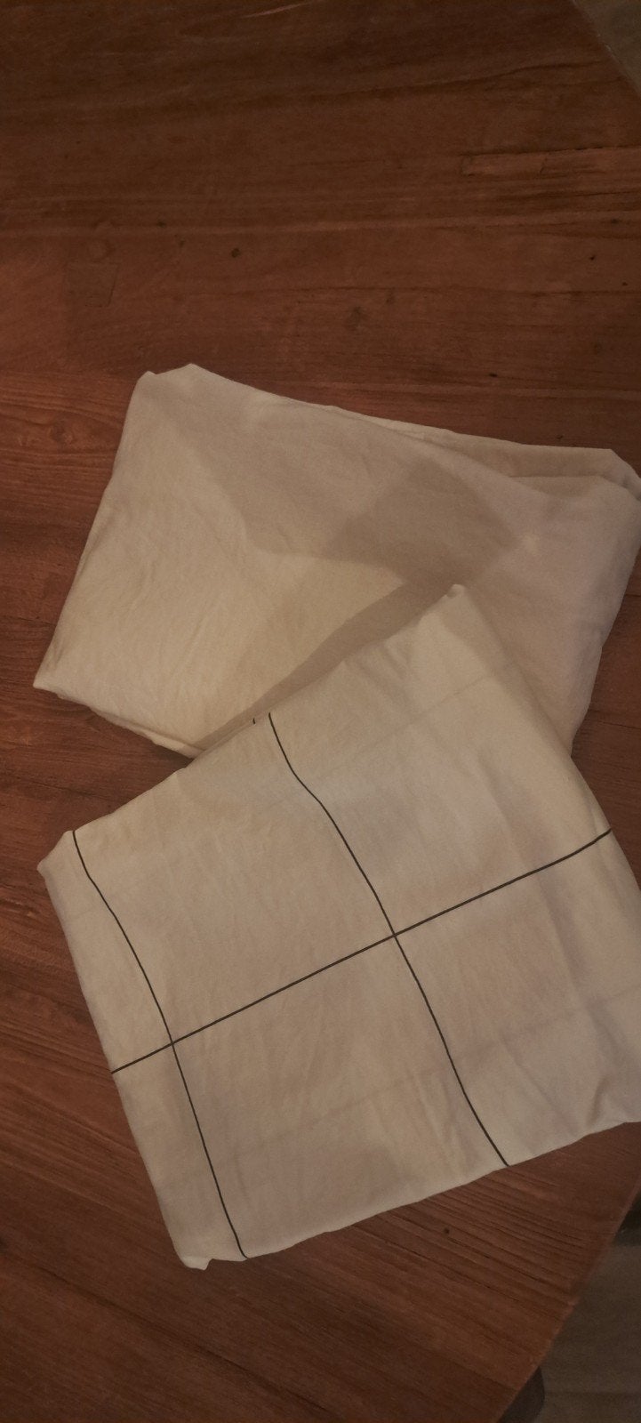 2x dekbedovertrek 60x120cm, Ophalen, Gebruikt, Eenpersoons, Wit