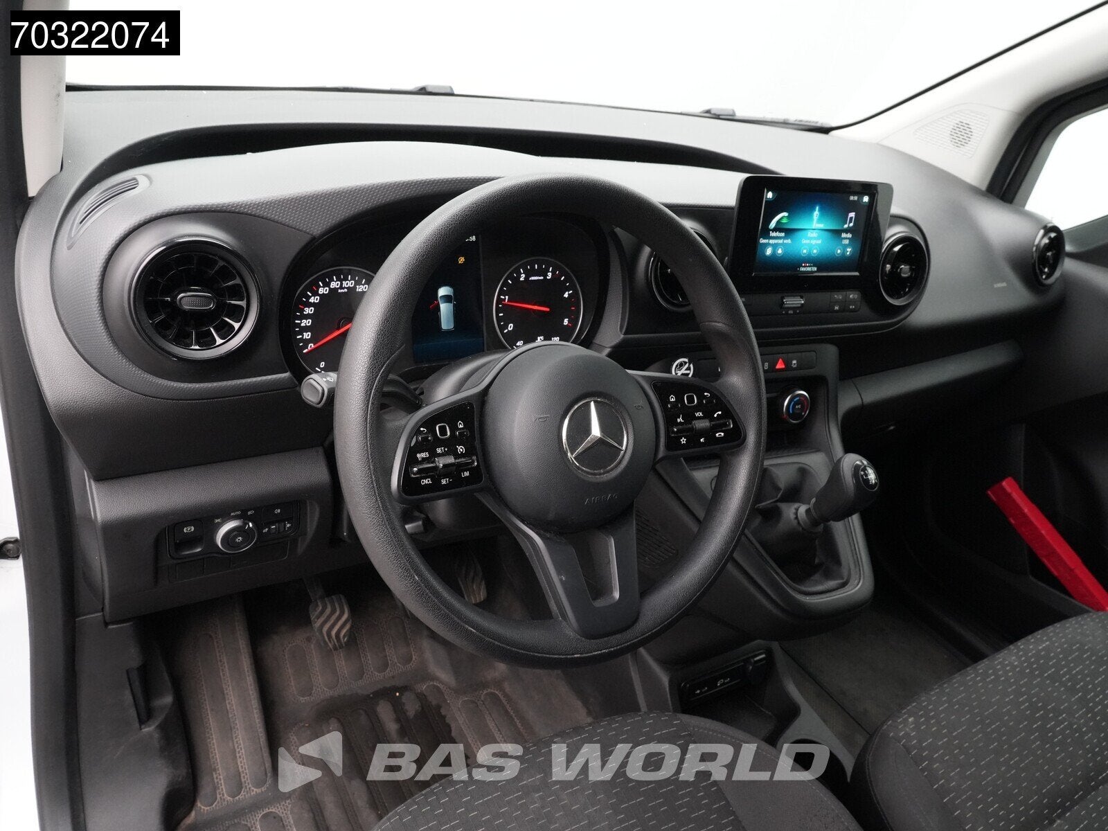 Mercedes Citan 112 CDI L2H1 LED Airco Camera Cruise Parkeers, Auto's, Bestelauto's, Stof, Gebruikt, Euro 6, 4 cilinders