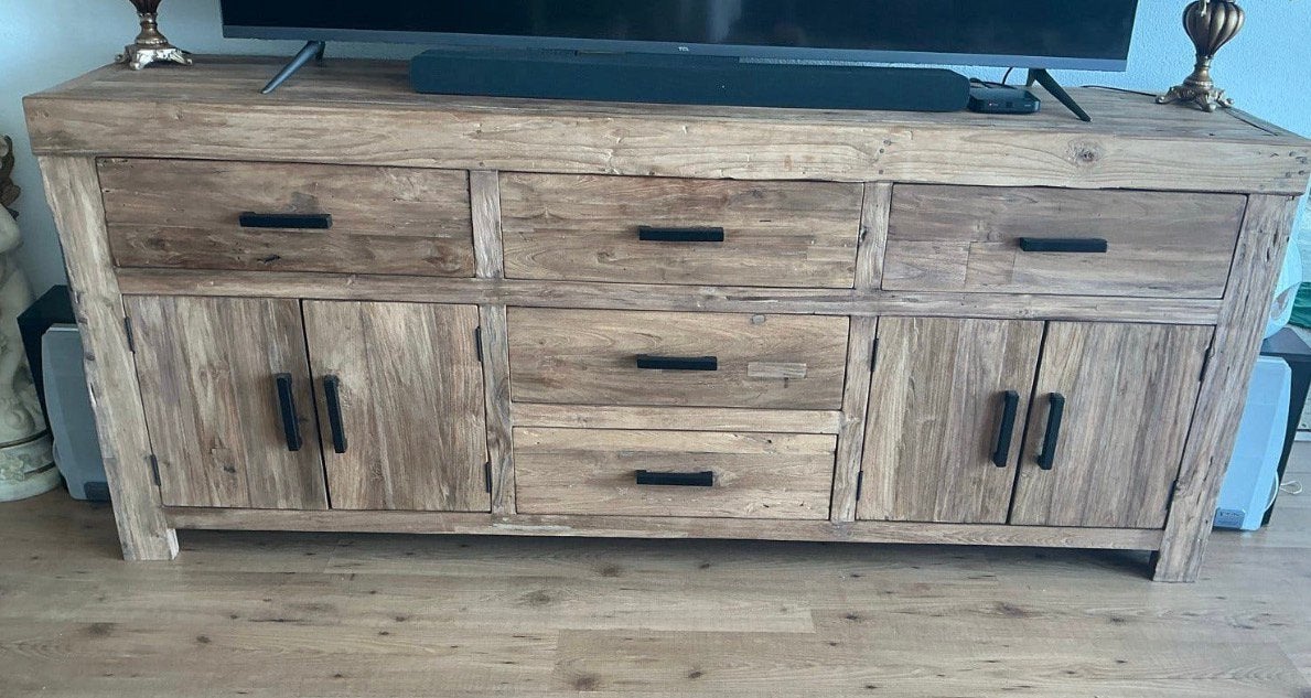 Zware Kast van Bielzen - 220x90x50 cm, Huis en Inrichting, Ophalen, Gebruikt, 200 cm of meer, Met lade(s)