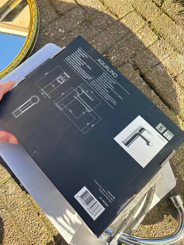 Nieuwe Aqualino Keukenkraan - Chroom, Ophalen of Verzenden, Nieuw, Chroom, Kraan