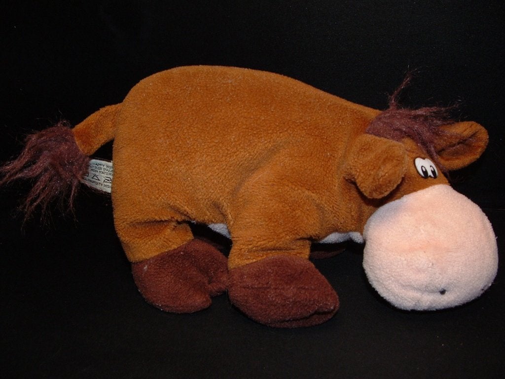 HAPPY HORSE PAARD VELOURS BRUIN MET VELOURS, Kinderen en Baby's, Speelgoed | Knuffels en Pluche, Ophalen of Verzenden, Nieuw, Overige typen