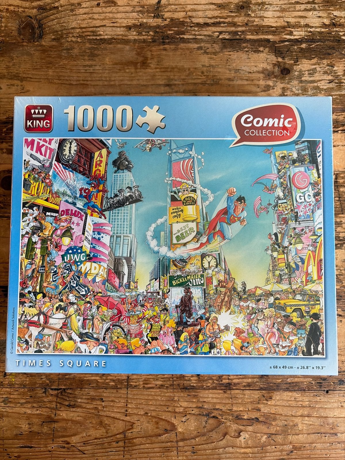 Puzzel King Comic Collection Times Square 1000 stukjes, Ophalen of Verzenden, 500 t/m 1500 stukjes, Nieuw, Legpuzzel