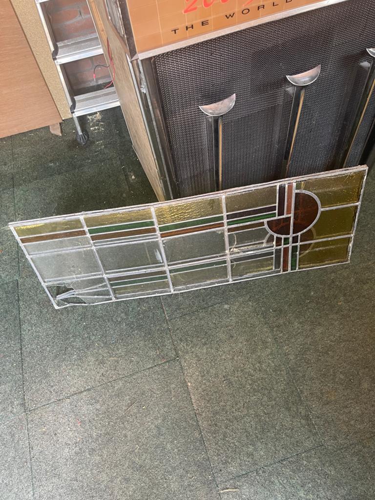 Diverse glas in lood ramen - Unieke decoratie, Ophalen, Gebruikt, 80 tot 120 cm, Overige typen