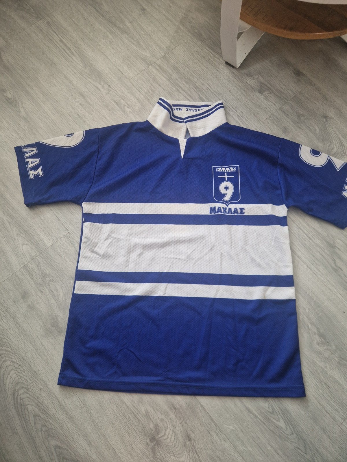 Grieks voetbalshirt Machlas #9, Onbekend, Blauw, Overige maten, Ophalen of Verzenden