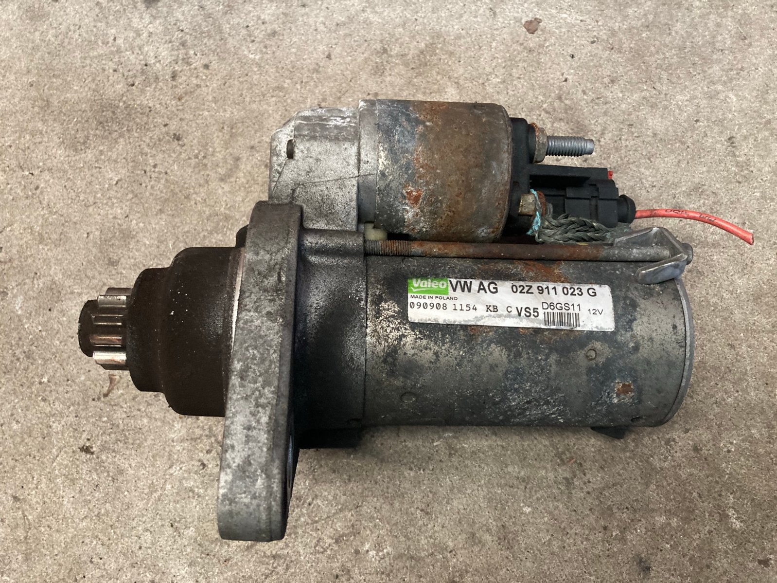 Startmotor Seat Leon 1.4 TSI 92 kW BJ 2008 OE nr 02Z911023G, Ophalen of Verzenden, Gebruikt, Seat