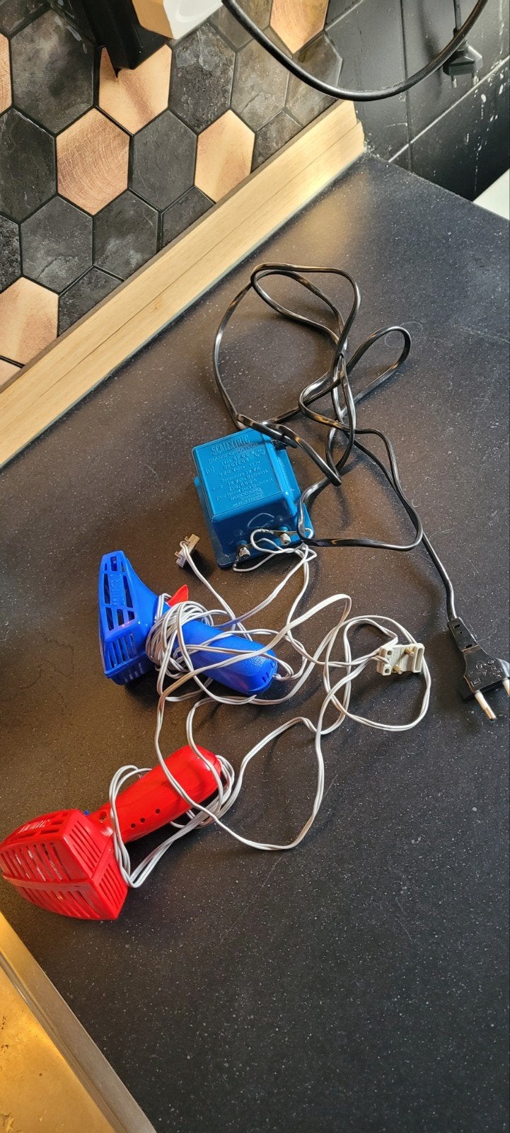 ​Vintage Scalextric F1 Set - Trafo, Regelaars & 2 Auto's (Op, Ophalen of Verzenden, Gebruikt