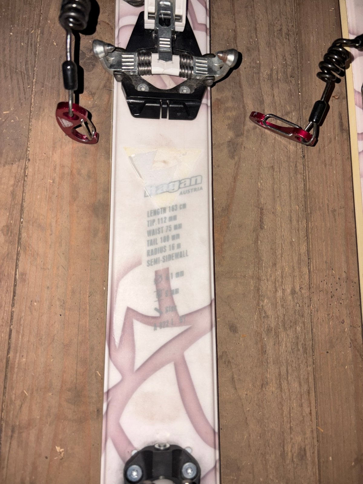 Hagan Mamba 163 cm toerski's incl. mohair vellen, Sport en Fitness, 160 tot 180 cm, Gebruikt, Skiën, Ski's