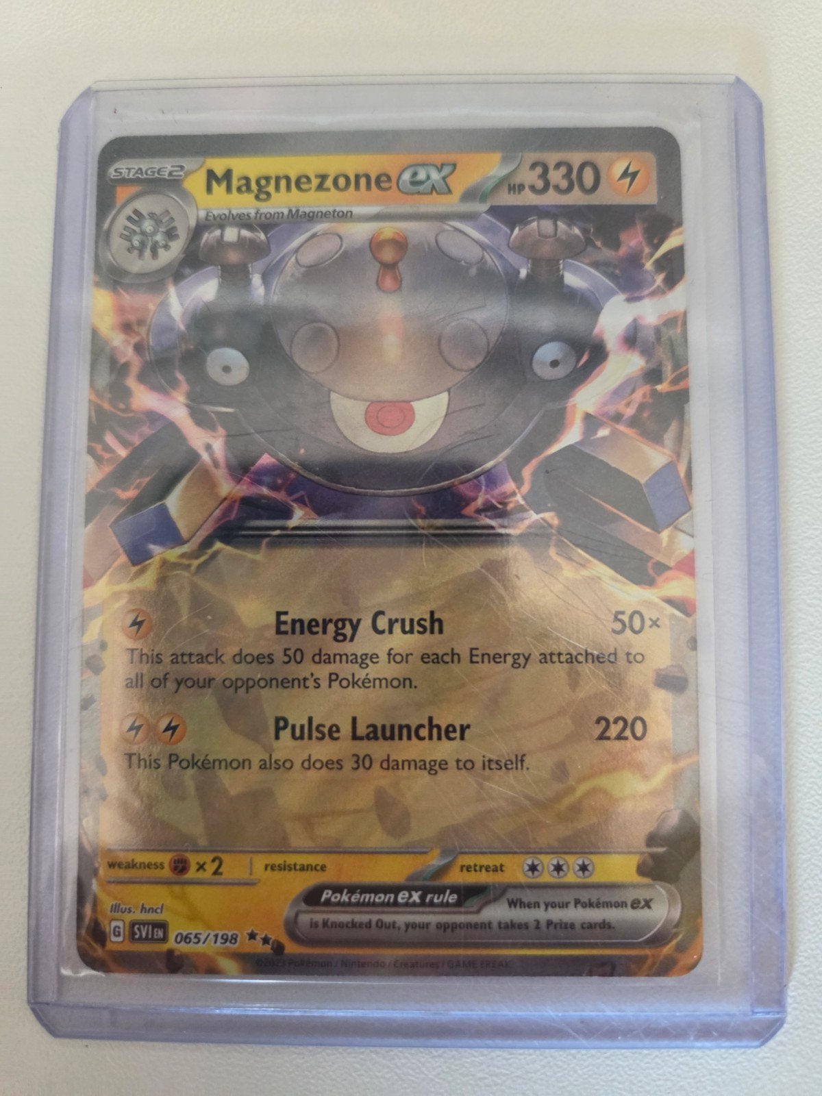Pokémonkaart Magnezone EX, Hobby en Vrije tijd, Verzamelkaartspellen | Pokémon, Ophalen of Verzenden, Zo goed als nieuw, Losse kaart