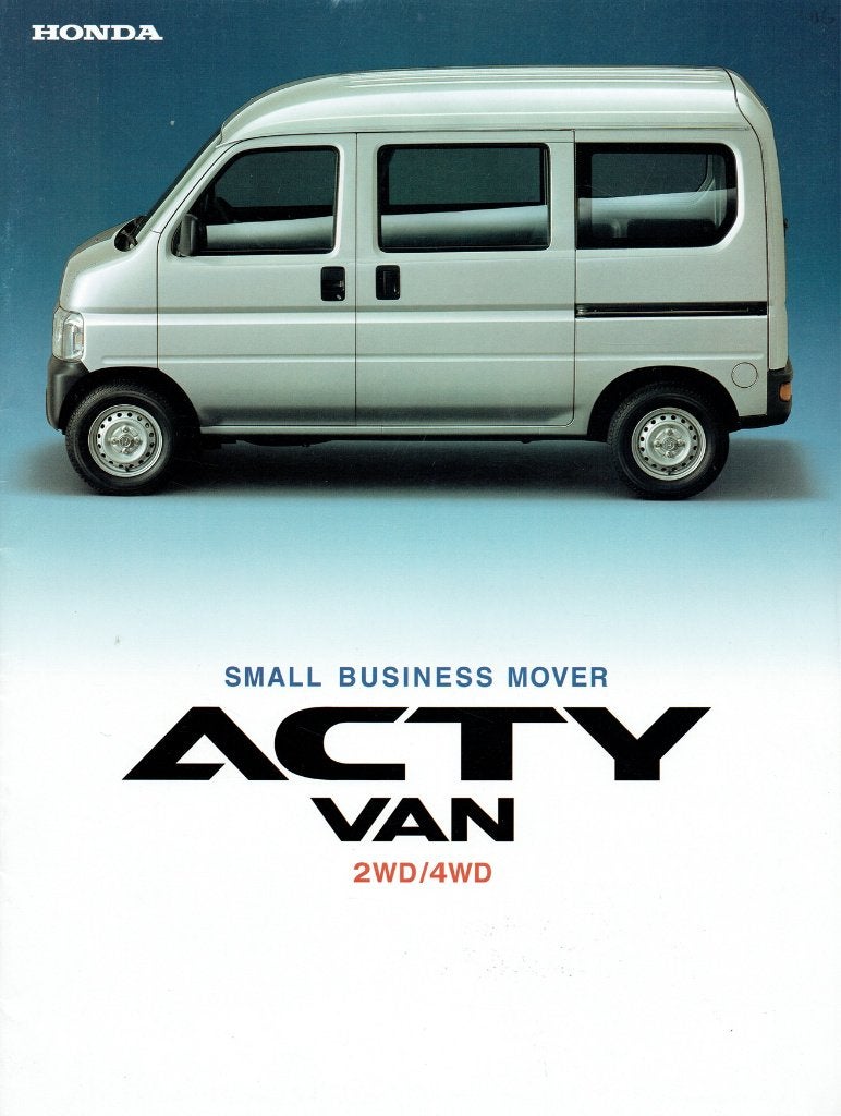 Folder Honda Acty Van (Japanse uitgave - 1999), Verzenden, Gelezen, Honda