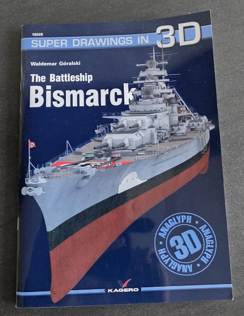Bismarck 3D super drawings book, Ophalen of Verzenden, Gebruikt, 1:50 tot 1:144