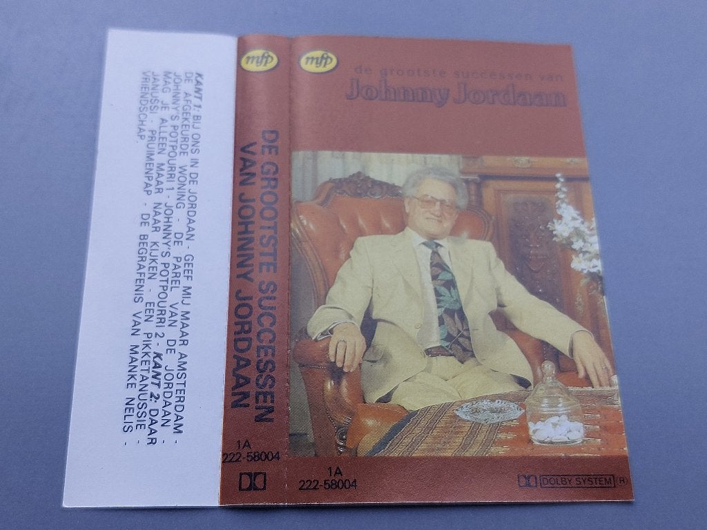 JOHNNY JORDAAN - DE GROOTSTE SUCCESSEN VAN (MC), 1 bandje, Ophalen of Verzenden, Zo goed als nieuw, Origineel