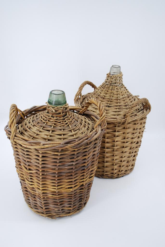 Brocante fles in mand, Ophalen