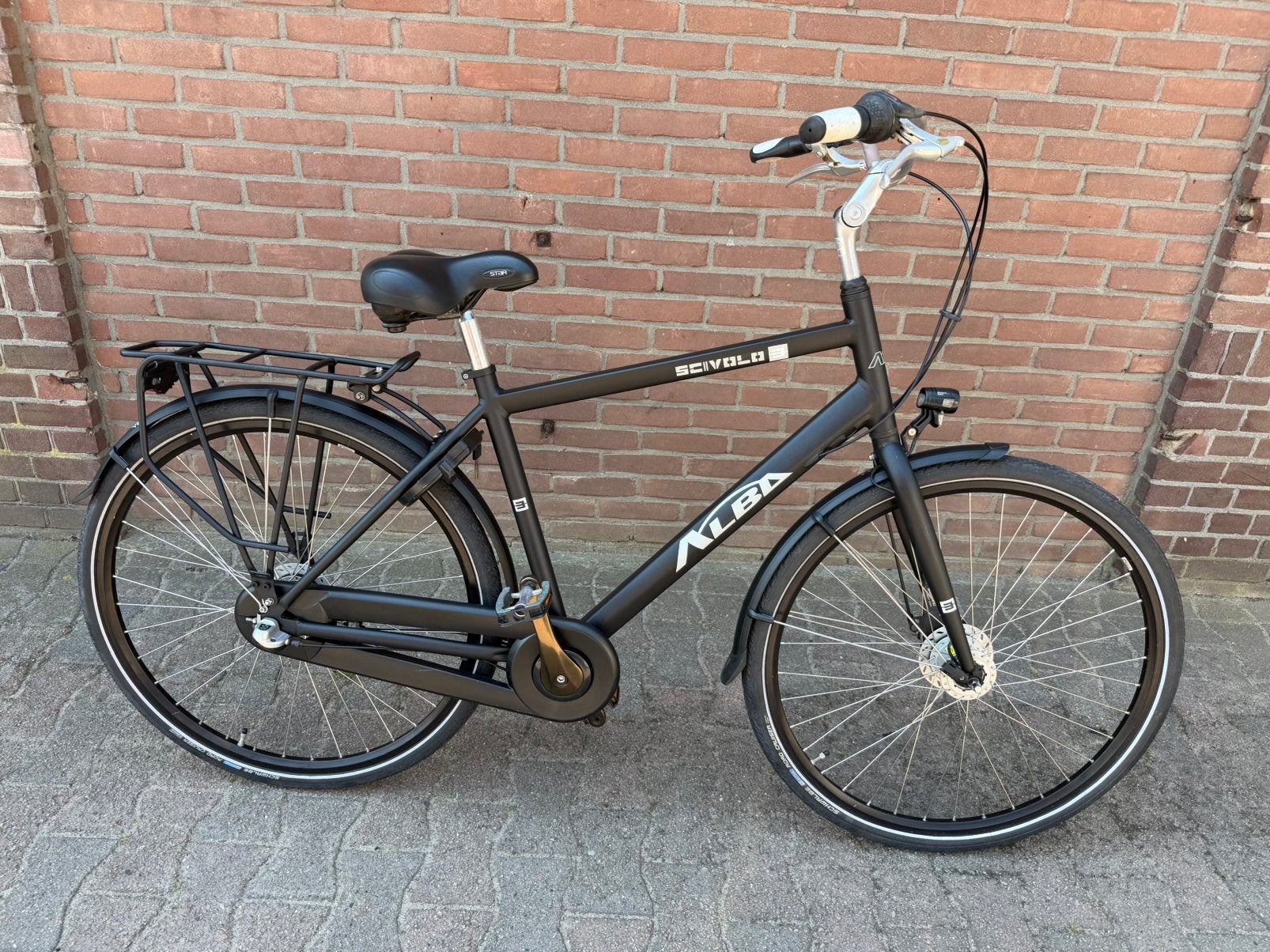 Te koop zeer nette alba scivolo herenfiets fiets laag frame, Fietsen en Brommers, Gebruikt, Versnellingen, 49 tot 53 cm, Ophalen