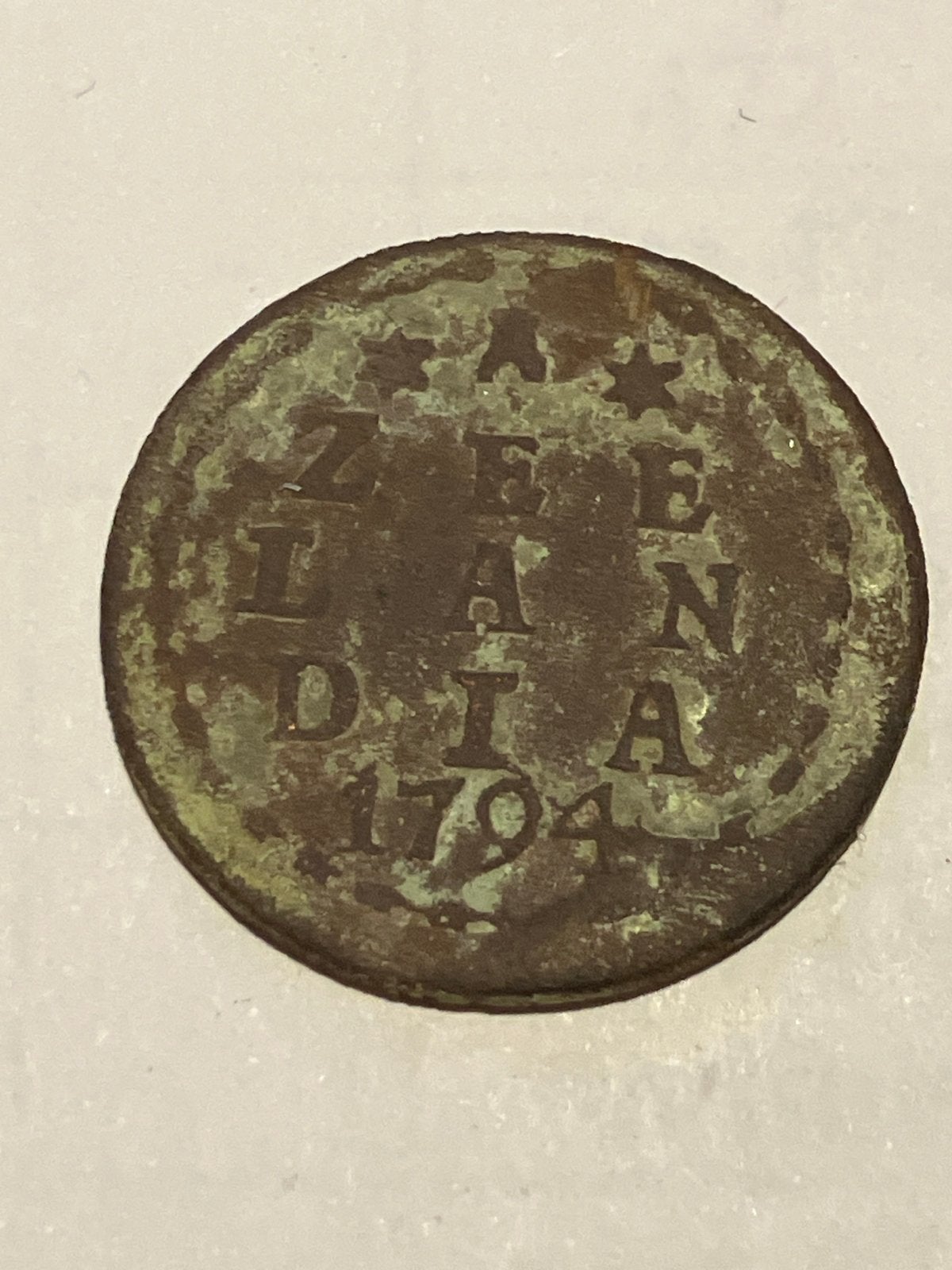Duit Zeeland 1794, Ophalen of Verzenden, Vóór koninkrijk, Overige waardes, Losse munt