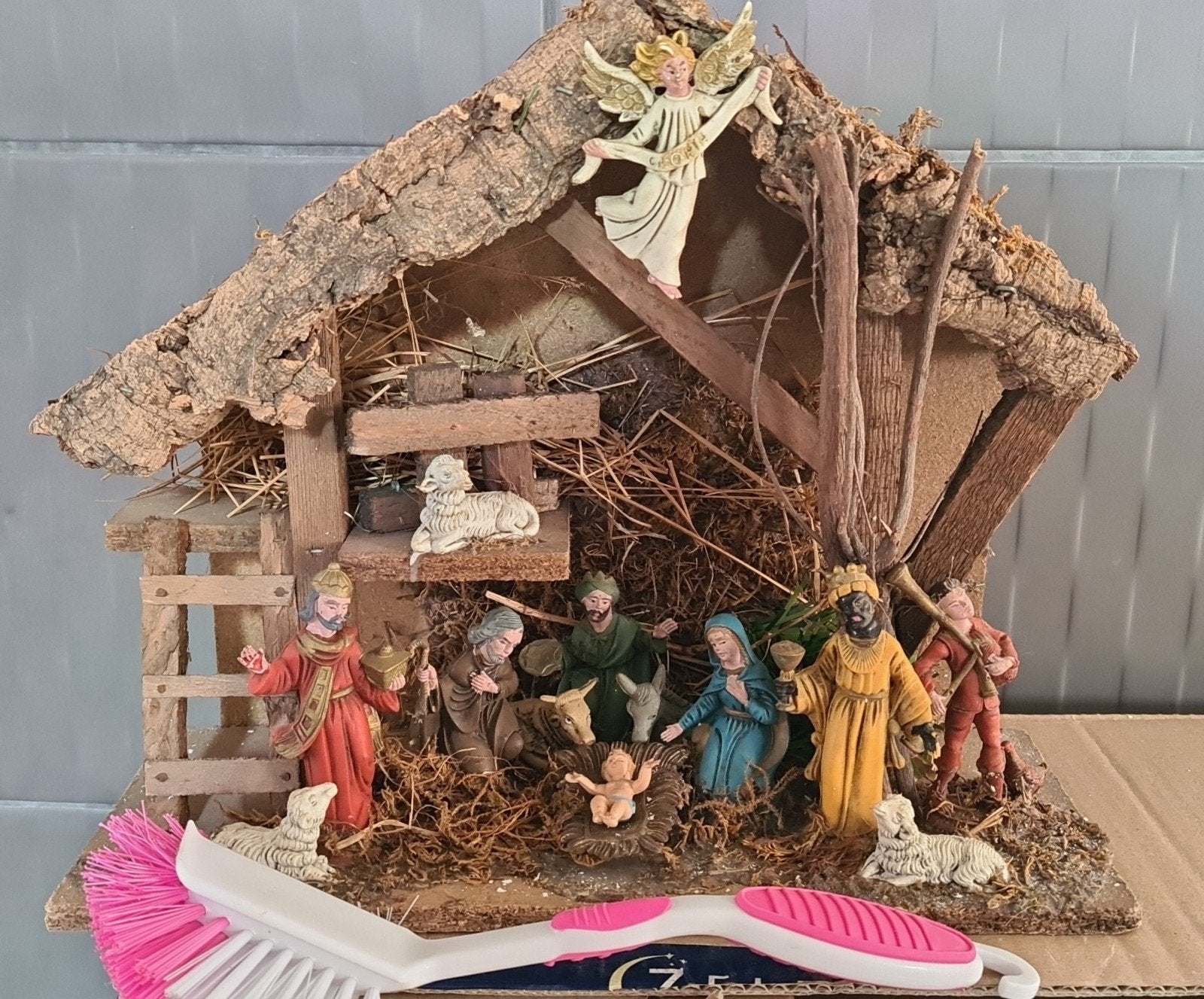 Vintage kerstkribbe, Ophalen of Verzenden, Gebruikt