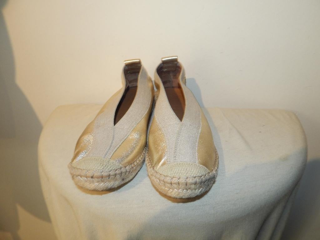 Shabbies Amsterdam gouden instappers comfort mt 40, Overige kleuren, Shabbies Amsterdam, Verzenden, Instappers