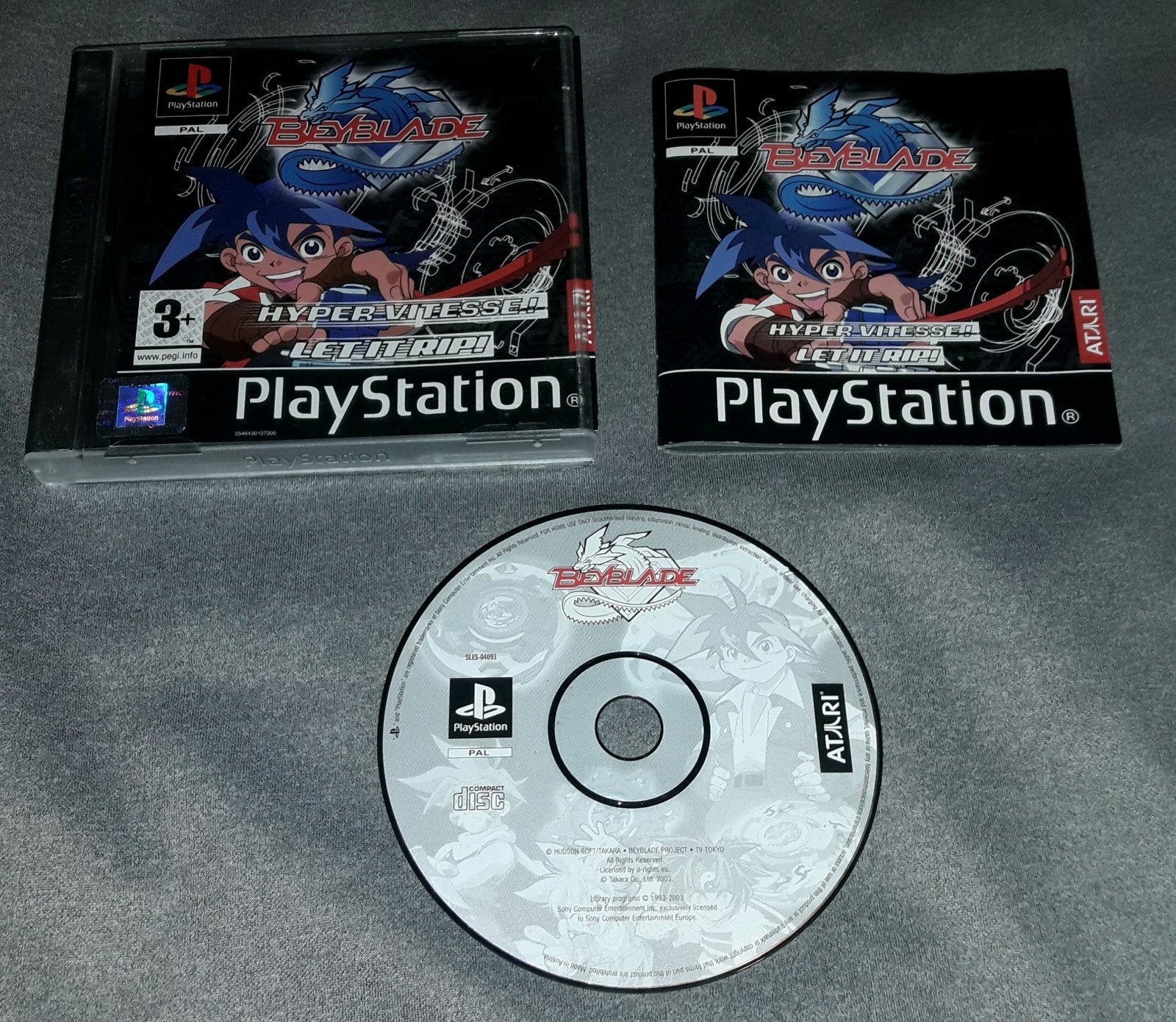 Beyblade Let It Rip! (Ps1) PAL, 1 speler, Ophalen, Zo goed als nieuw, Vanaf 3 jaar