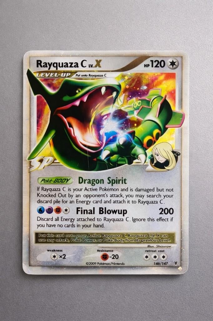 Rayquaza C LV. X #146/147, Verzenden, Zo goed als nieuw, Losse kaart, Foil