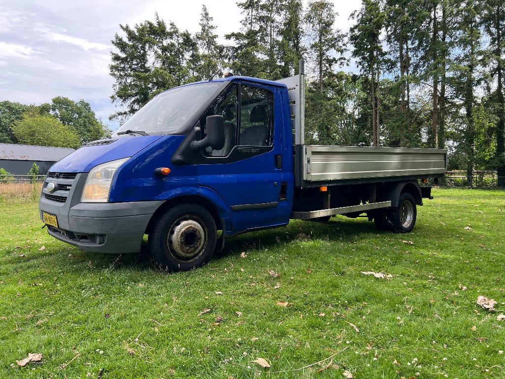 Ford Transit 2.4 350L Cclb 115PK 2008 Lang! Open laadbak!, Auto's, 4 cilinders, Blauw, 2800 kg, 2100 kg