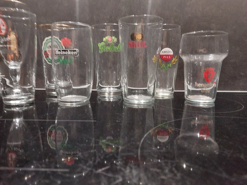 bierglazen van bekende NL brouwers, Ophalen, Gebruikt, Glas of Glazen, Overige merken