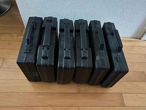 6 kunststof koffers met bekleding, Muziek en Instrumenten, Ophalen of Verzenden, Gebruikt, Overige instrumenten, Flightcase