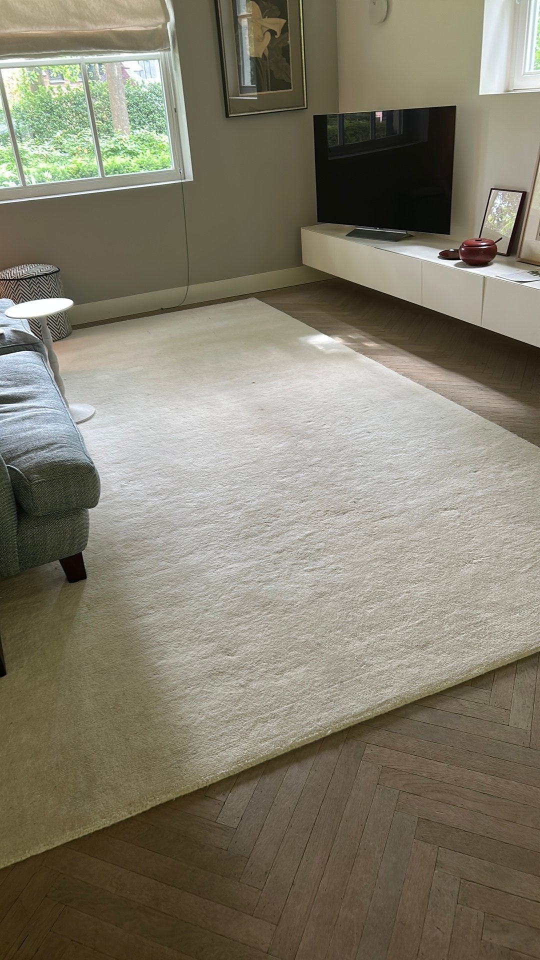 Twee witte beige wollen vloerkleden van Zara Home okt 2025, Ophalen, 200 cm of meer, Zo goed als nieuw, 200 cm of meer