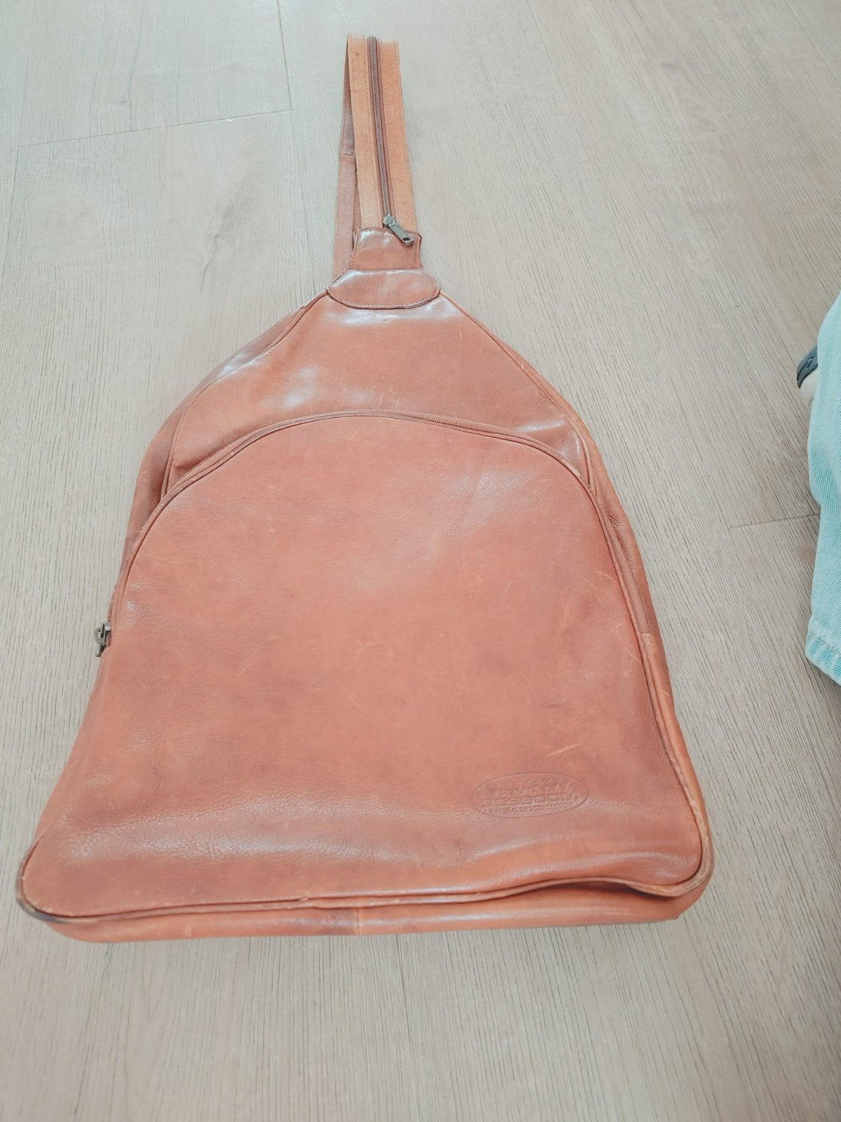 Bosboom Leren Rugtas/Schoudertas - Cognac, Overige merken, Gebruikt, 25 tot 40 cm, Ophalen of Verzenden