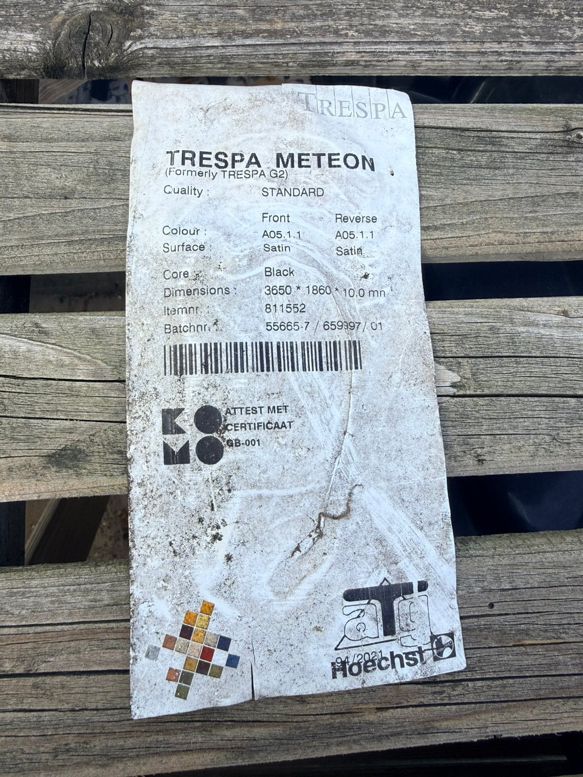 HPL platen zware kwaliteit - Diverse maten, Ophalen, Gebruikt, HPL, 20 tot 50 mm