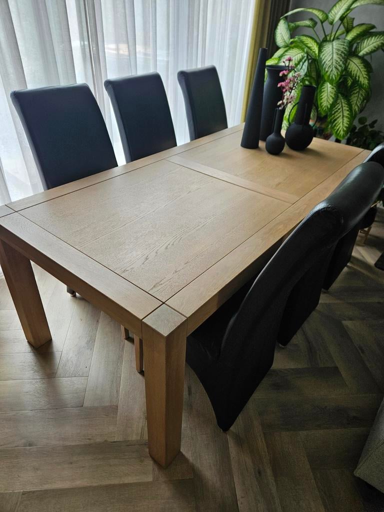 Serpa eetkamertafel eiken., Huis en Inrichting, Tafels | Eettafels, Gebruikt, 50 tot 100 cm, 150 tot 200 cm, Vijf personen of meer