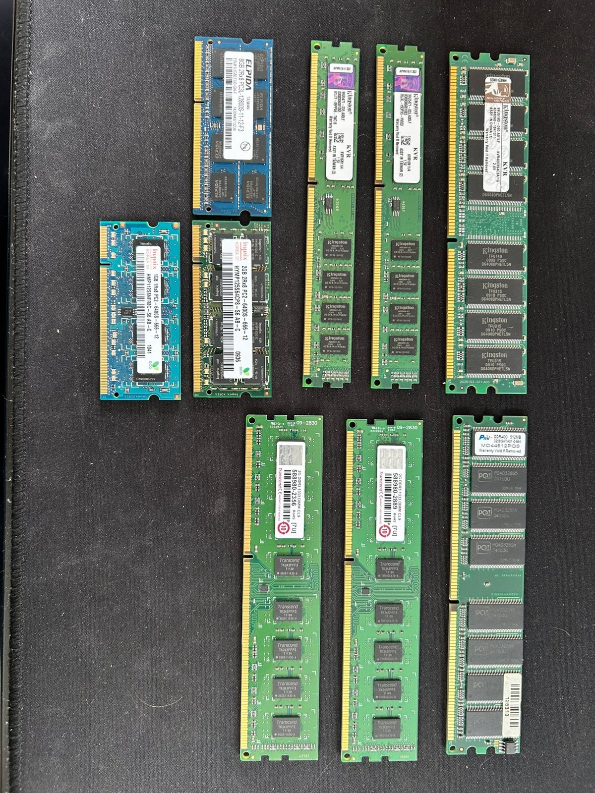 Diverse ram (so)dimm sticks, Computers en Software, RAM geheugen, Ophalen of Verzenden, Gebruikt