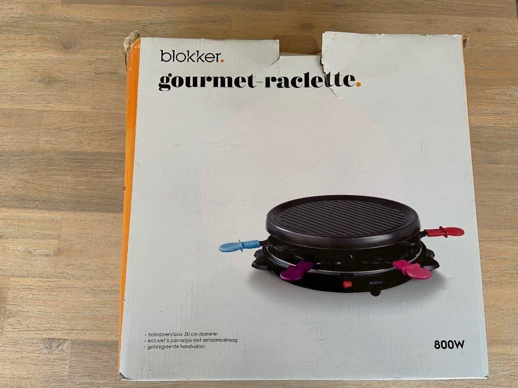 Gourmet raclette blokker 2x, Ophalen, Gebruikt, 4 t/m 7 personen