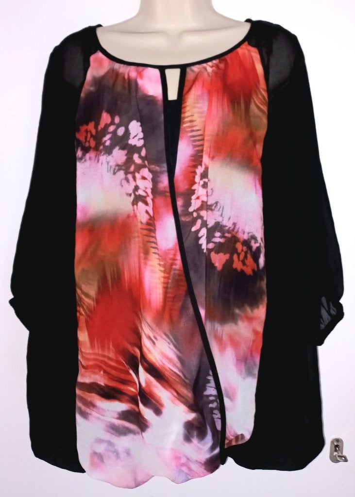 X-Two tuniek maat 46, Ophalen of Verzenden, Zo goed als nieuw, Zwart, Blouse of Tuniek