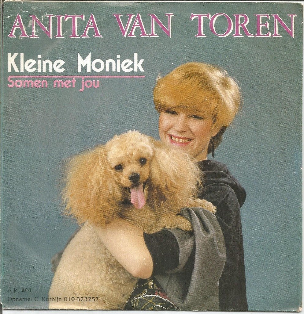 Anita Van Toren ‎– Kleine Moniek (1984), Gebruikt, Fotohoes, 7 inch, Ophalen of Verzenden