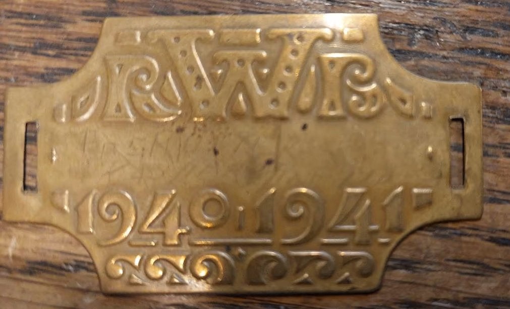 Rijwielbelastingplaatje 1940 1941, Ophalen