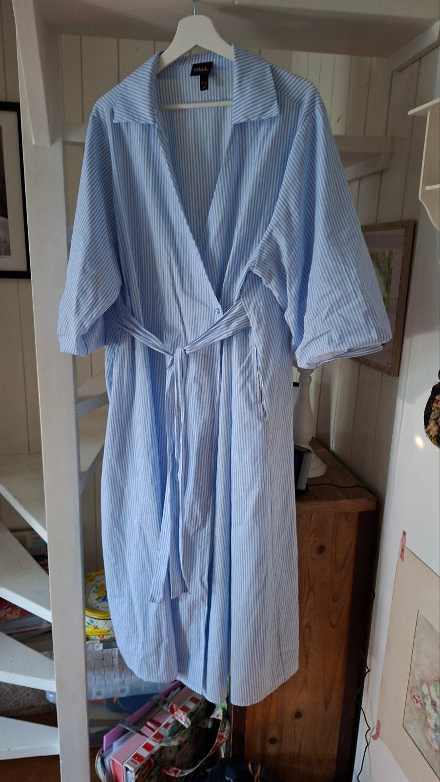Mooie zomerjurk Ulla Popken, maat 46/48, Kleding | Dames, Ulla Popken, Ophalen of Verzenden, Zo goed als nieuw, Blauw