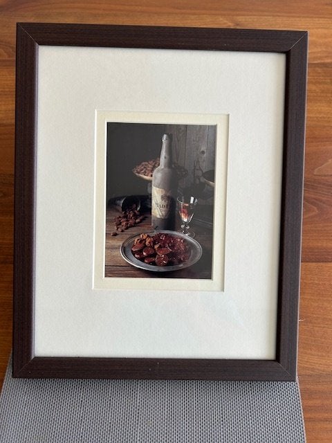 Zes ingelijste fotoprinten met een stilleven., Ophalen of Verzenden