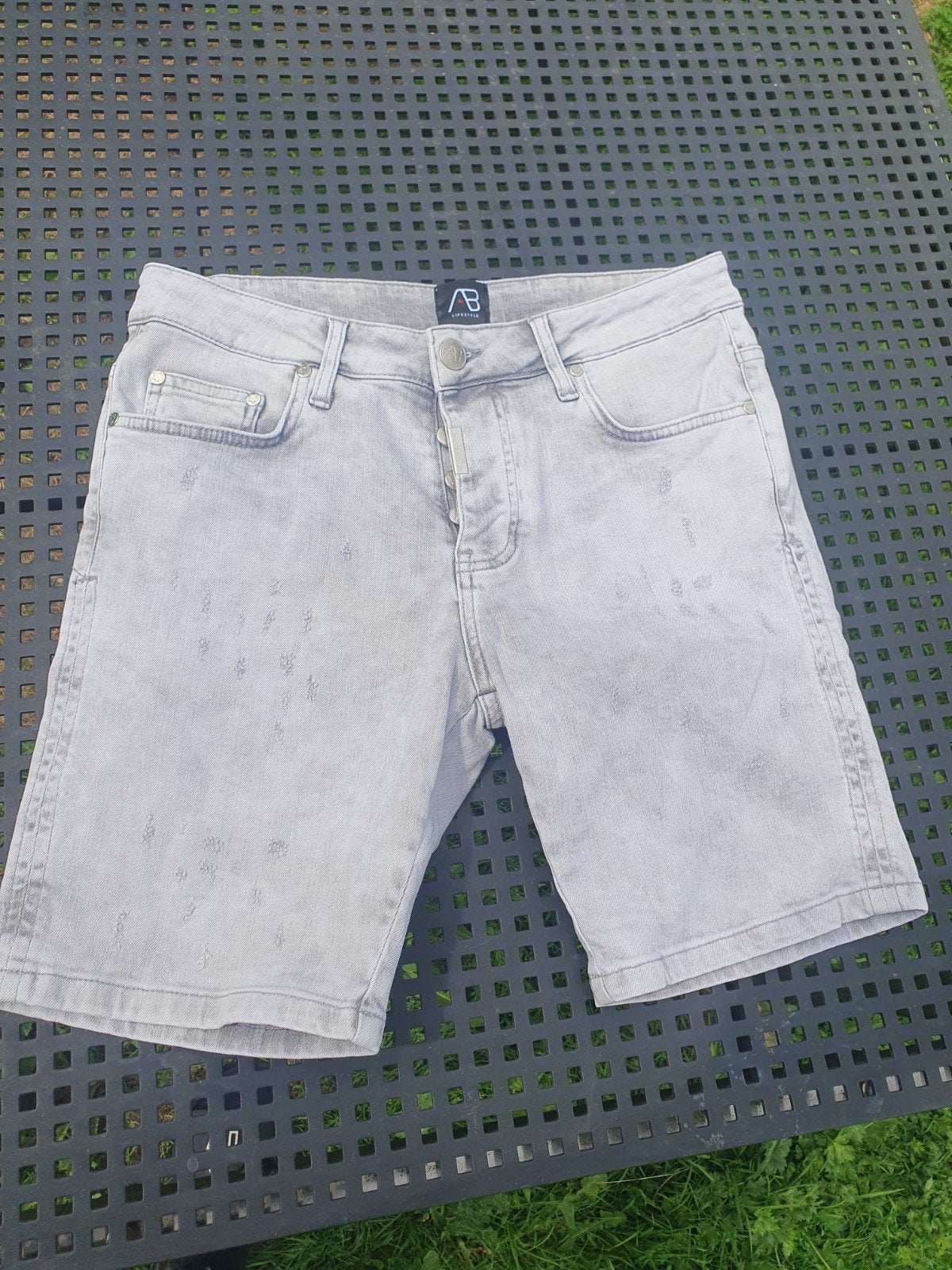 AB Lifestyle Grijze Korte Broek Maat 30 - AB Essential Short, AB Lifestyle, Overige maten, Ophalen of Verzenden, Zo goed als nieuw