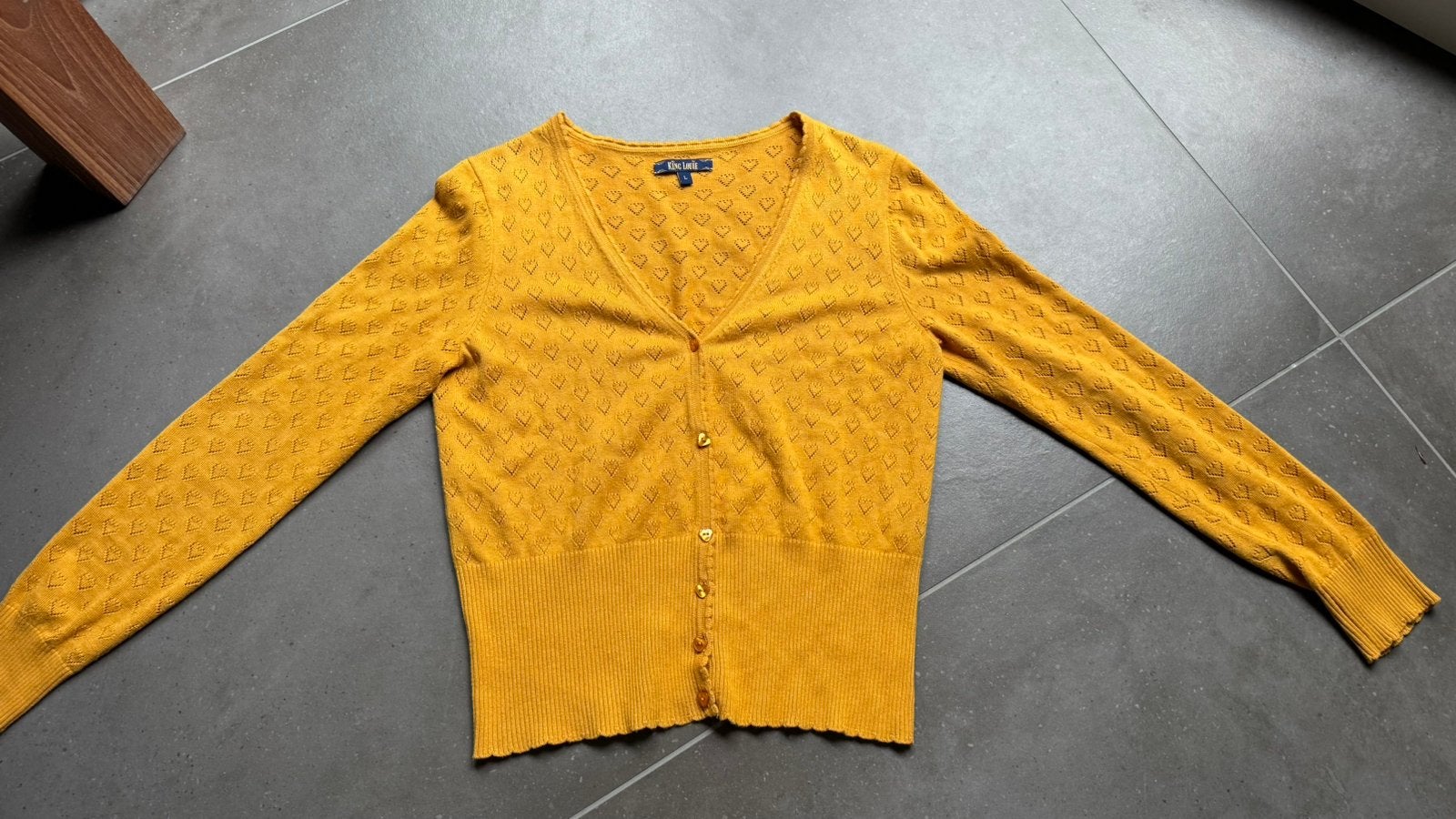 King louie vest L, Ophalen of Verzenden, Zo goed als nieuw, Maat 42/44 (L), Geel