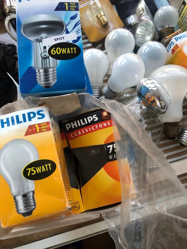 Grote partij diverse gloeilampen en spaarlampen, Ophalen of Verzenden, Gebruikt