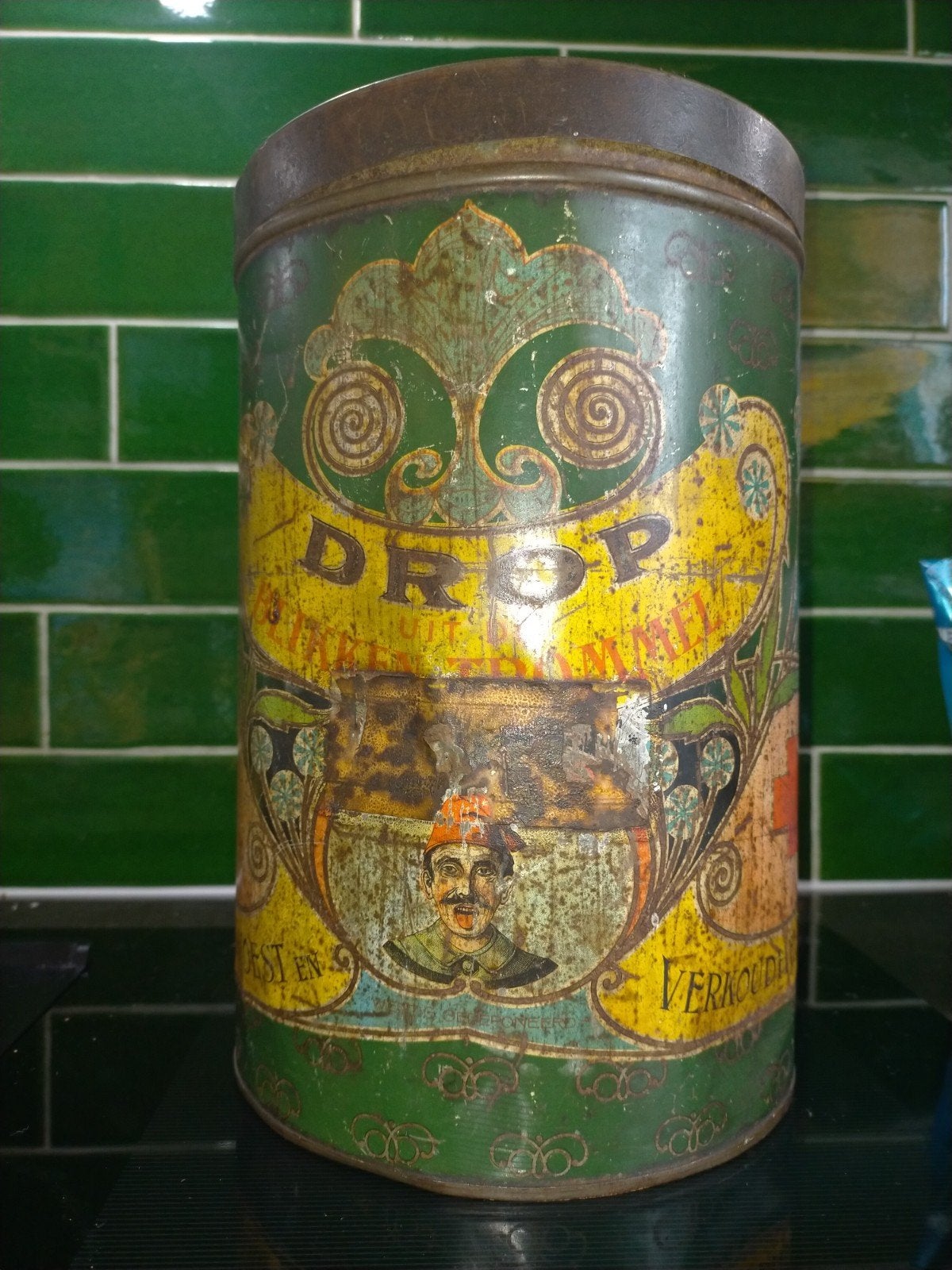 Antiek winkel blik drop, Ophalen of Verzenden